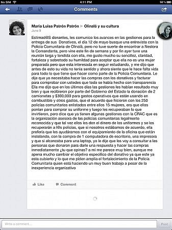 Mensaje sobre la entrega de camionetas y recursos a la Polic&iacute;a Comunitaria por parte del gobernador.