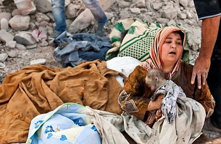 Ataque a&eacute;reo en la localidad de Azaz, Siria. Foto: Agencias/El Pa&iacute;s digital