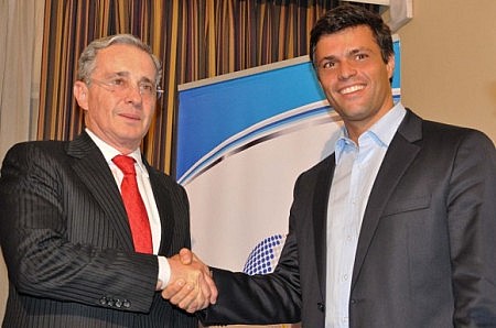 Alvaro Uribe y Leopoldo L&oacute;pez. Foto: radiomacondo.fm