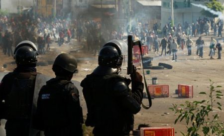 Jornada de violencia en el municipio de Nochixtl&aacute;n Oaxaca. Foto: puranoticia.cl