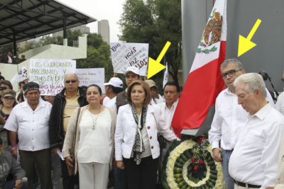 Miranda y Ortega S&aacute;nchez en la marcha. 