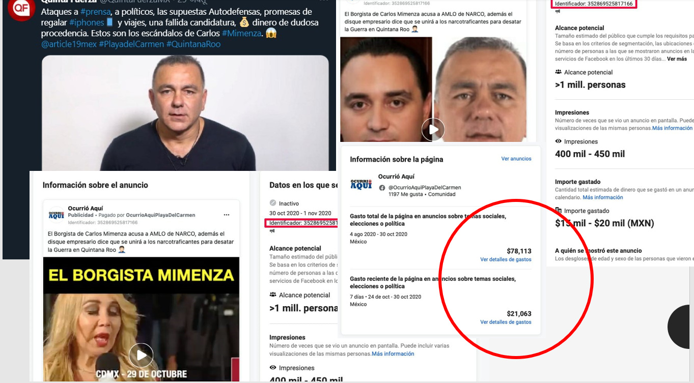 Guerra en redes contra Mimenza por denunciar homicidios quintuplicados y expropiación de terrenos en QRoo