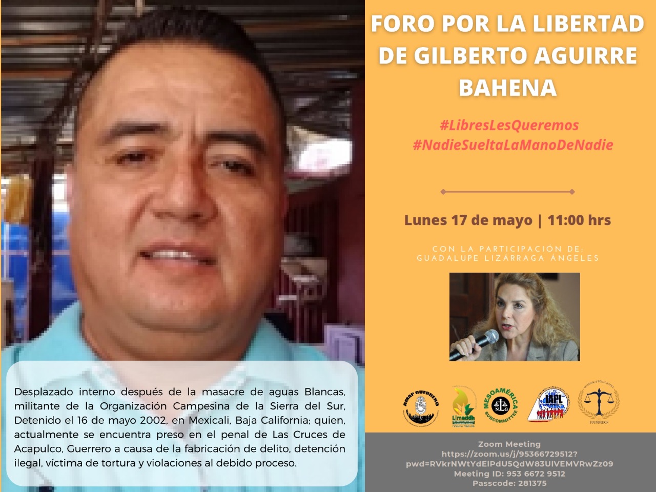 Gilberto Aguirre Bahena, víctima de Eduardo Gallo, cumple 19 años de prisión injusta y tortura