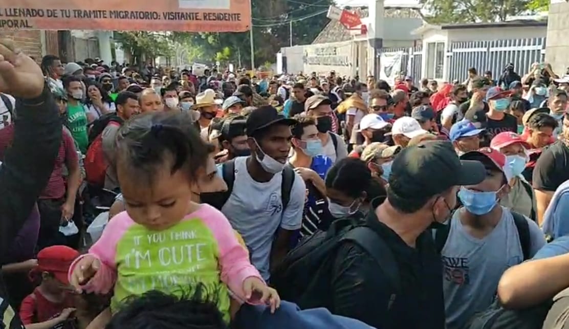 Desde Tapachula, sale primera caravana del año, entre el hambre y violaciones de DDHH