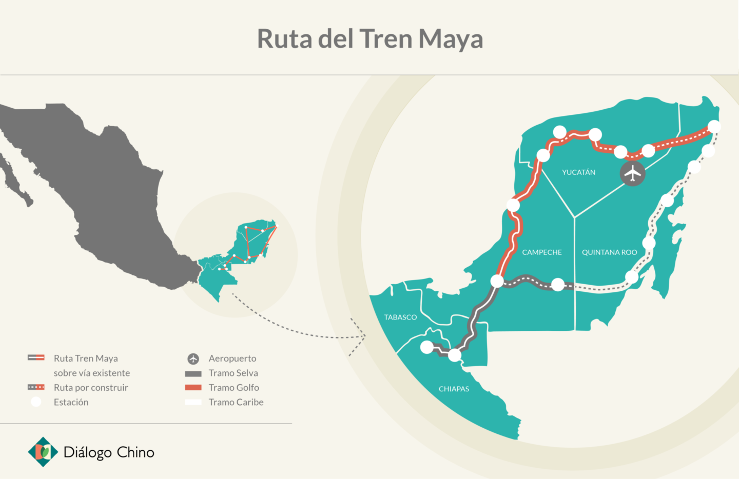 tren maya mapa
