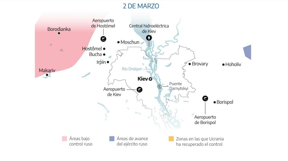 La guerra entre Rusia y Ucrania la explicamos en mapas