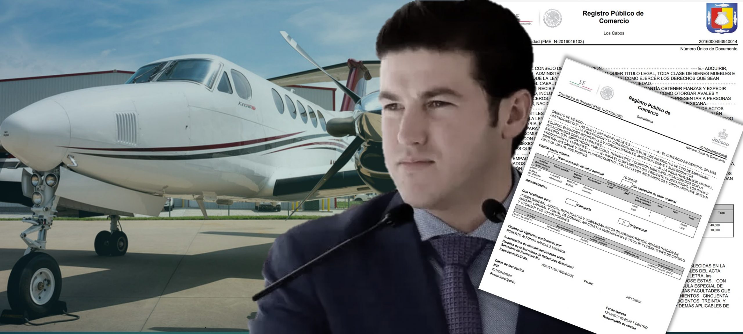 La nueva avioneta del gobernador Samuel García y el bombardeo de nubes en Nuevo León