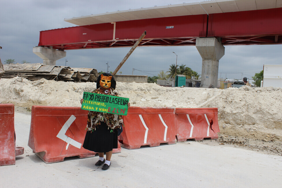 La protesta, lo que se pretende ocultar también del Tren Maya