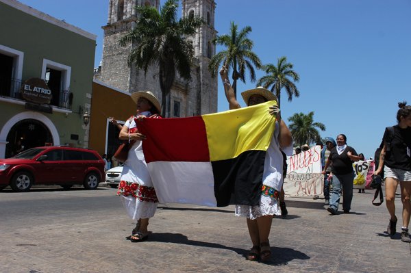 La protesta, lo que se pretende ocultar también del Tren Maya