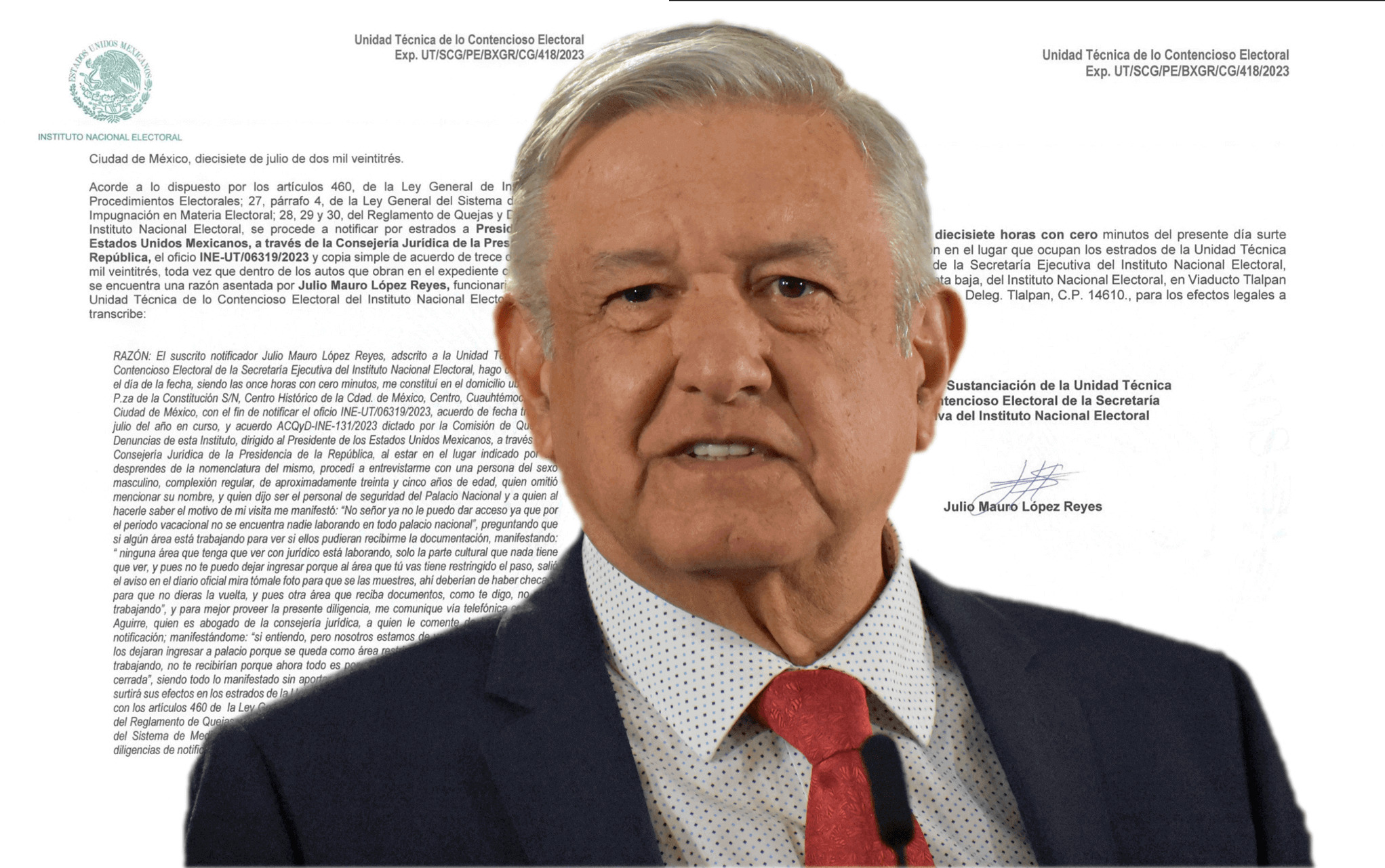 Medida cautelar histórica contra el presidente de México