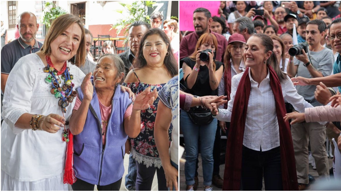 Ventajas de Xóchitl Gálvez y Claudia Sheinbaum en sus coaliciones