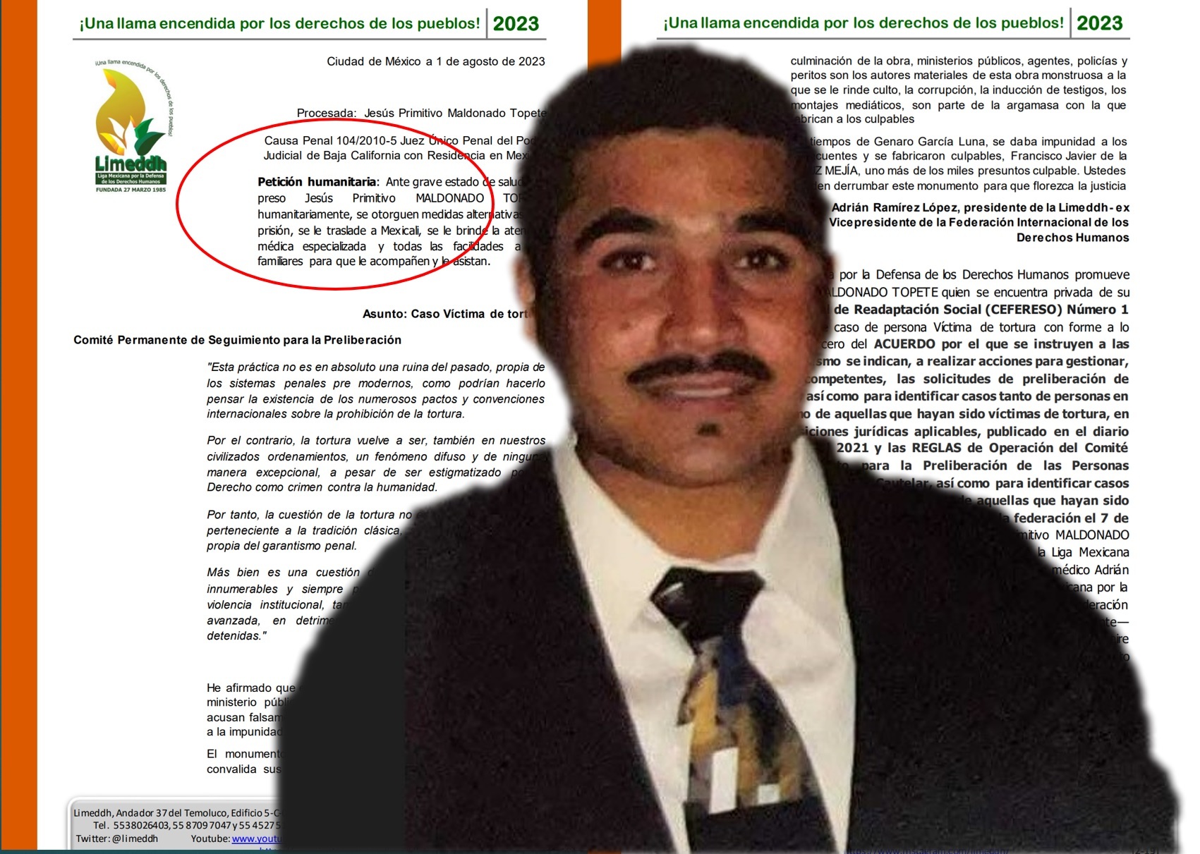 La lucha de Jesús Primitivo Maldonado: morir en Mexicali o en prisión