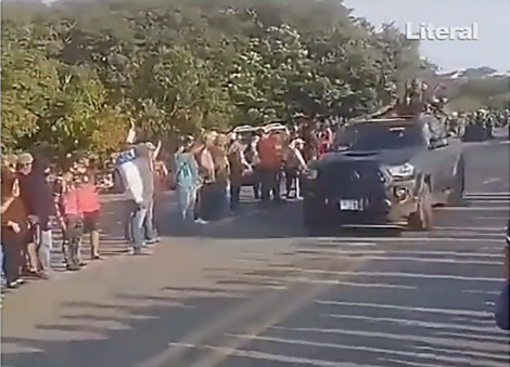 Desfile armado del Cártel de Sinaloa en Chiapas