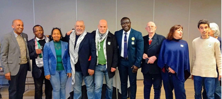 Manifestación en Bilbao en apoyo al activista africano Diallo Ablaye