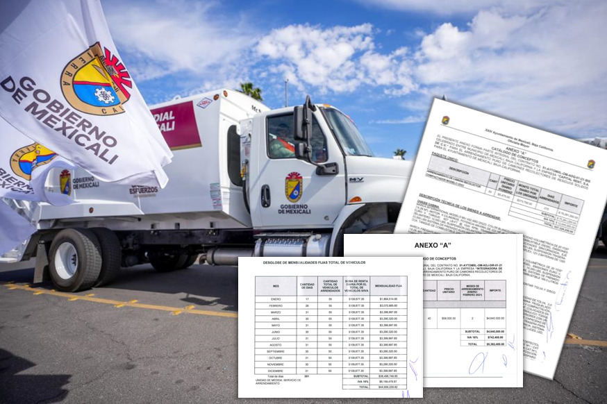 Opacidad en contratos de renta de camiones de basura en Mexicali