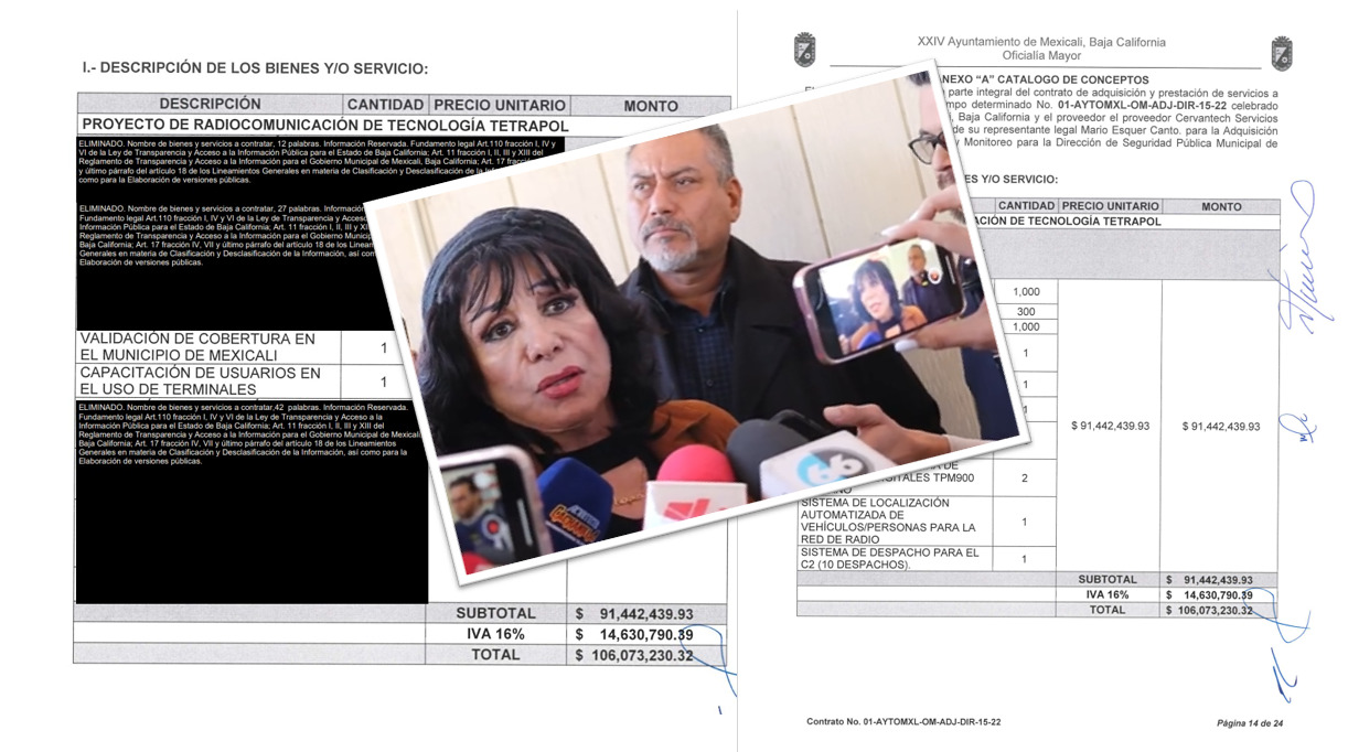 Empleados del Ayuntamiento de Mexicali con contratos millonarios