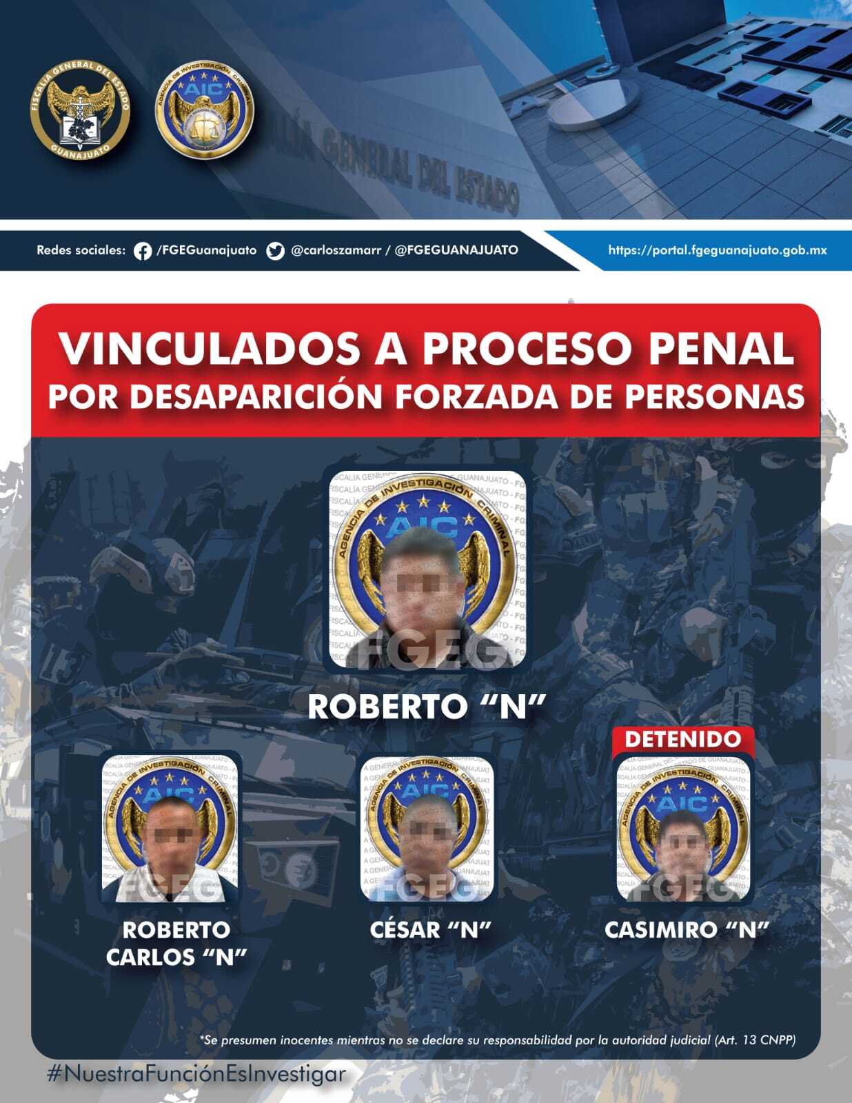 Policía Municipal de Romita en caso de desaparición de tres jóvenes