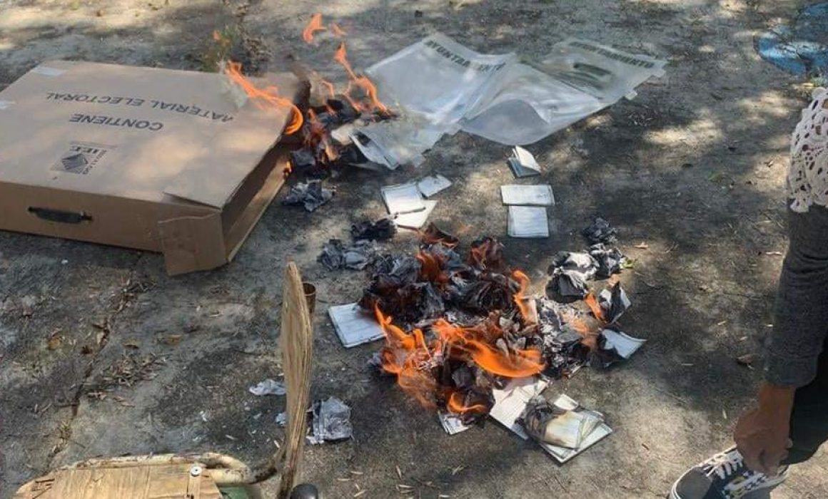 IEE valida elección en Ocampo, Michoacán, pese a quema de urnas