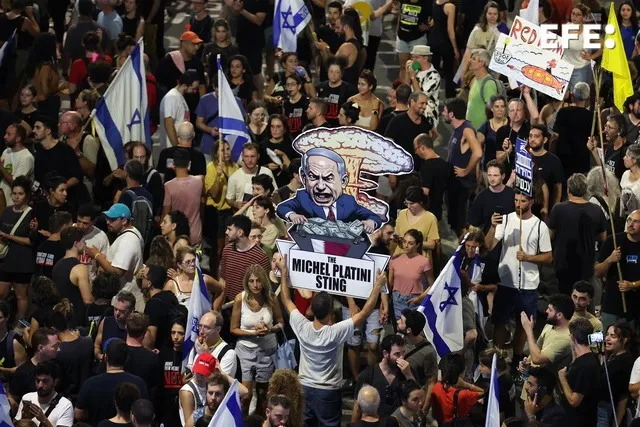 Protestas y huelga general en Israel para exigir tregua con Hamás