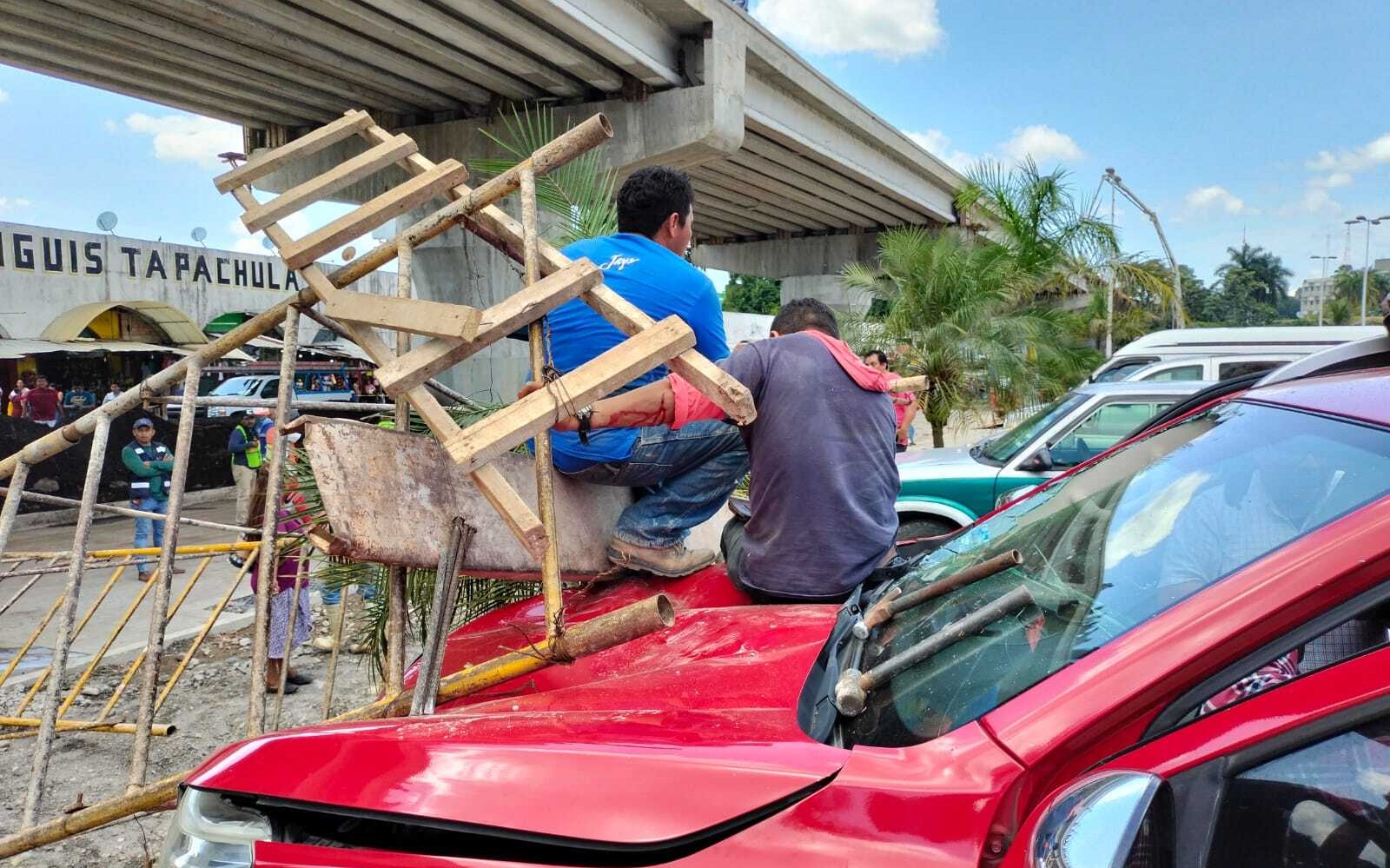 Accidente en Tapachula: migrantes sin seguridad social en obra pública