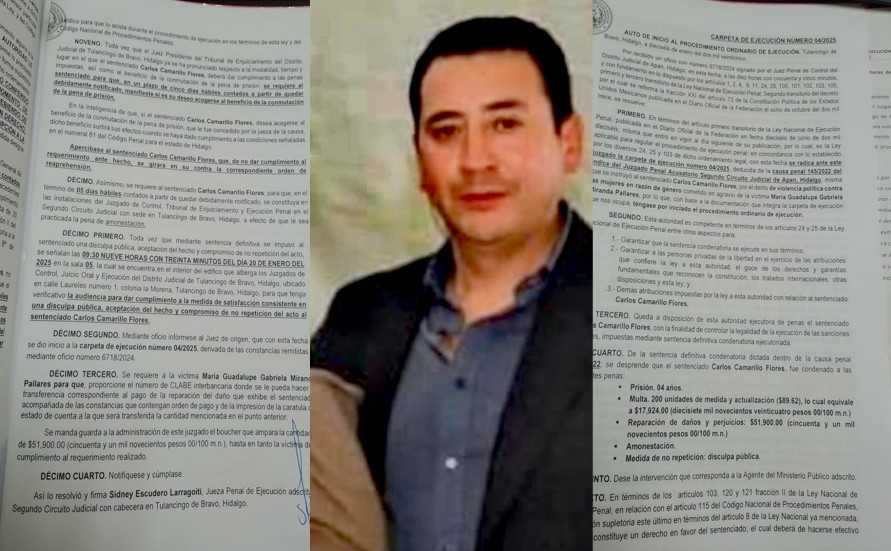 Exregidor de Morena en Tepeapulco condenado por violencia de género