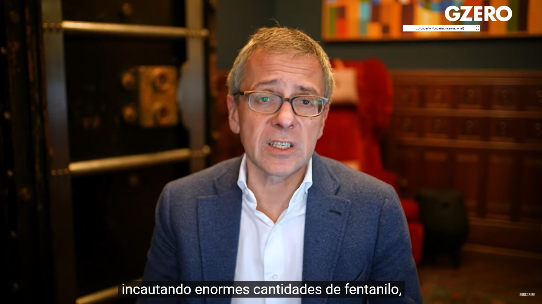 Captura de pantalla del programa de GZero Media referido en el cuerpo de la nota.