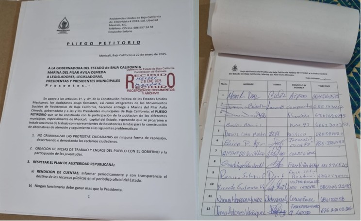 Marina del Pilar no recibe a ciudadanos con pliego petitorio urgente