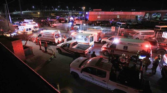 La noche del incendio en el “albergue“ en Ciudad Juárez. La noche del incendio en el “albergue“ en Ciudad Juárez.