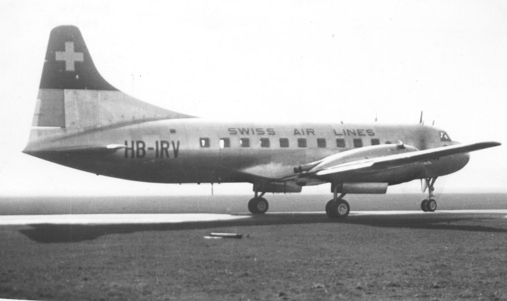 Un Convair de Swissair similar a la nave de la Comisión Federal de Electricidad que se estrelló en 1970. Un Convair de Swissair similar a la nave de la Comisión Federal de Electricidad que se estrelló en 1970.
