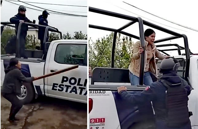 Hidalgo: pobladores enfrentan policía para evitar detención de talador
