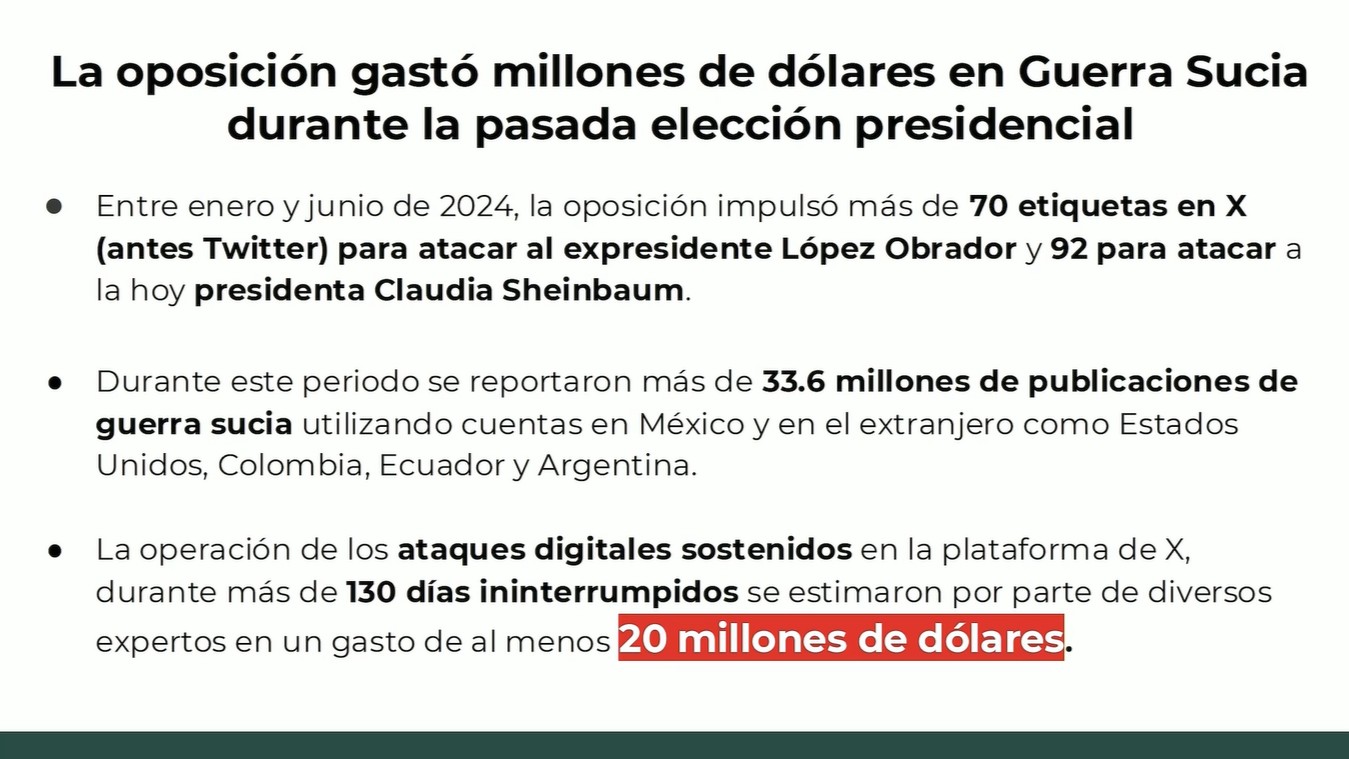 Captura de pantalla de la transmisión del 18 de marzo de 2025.