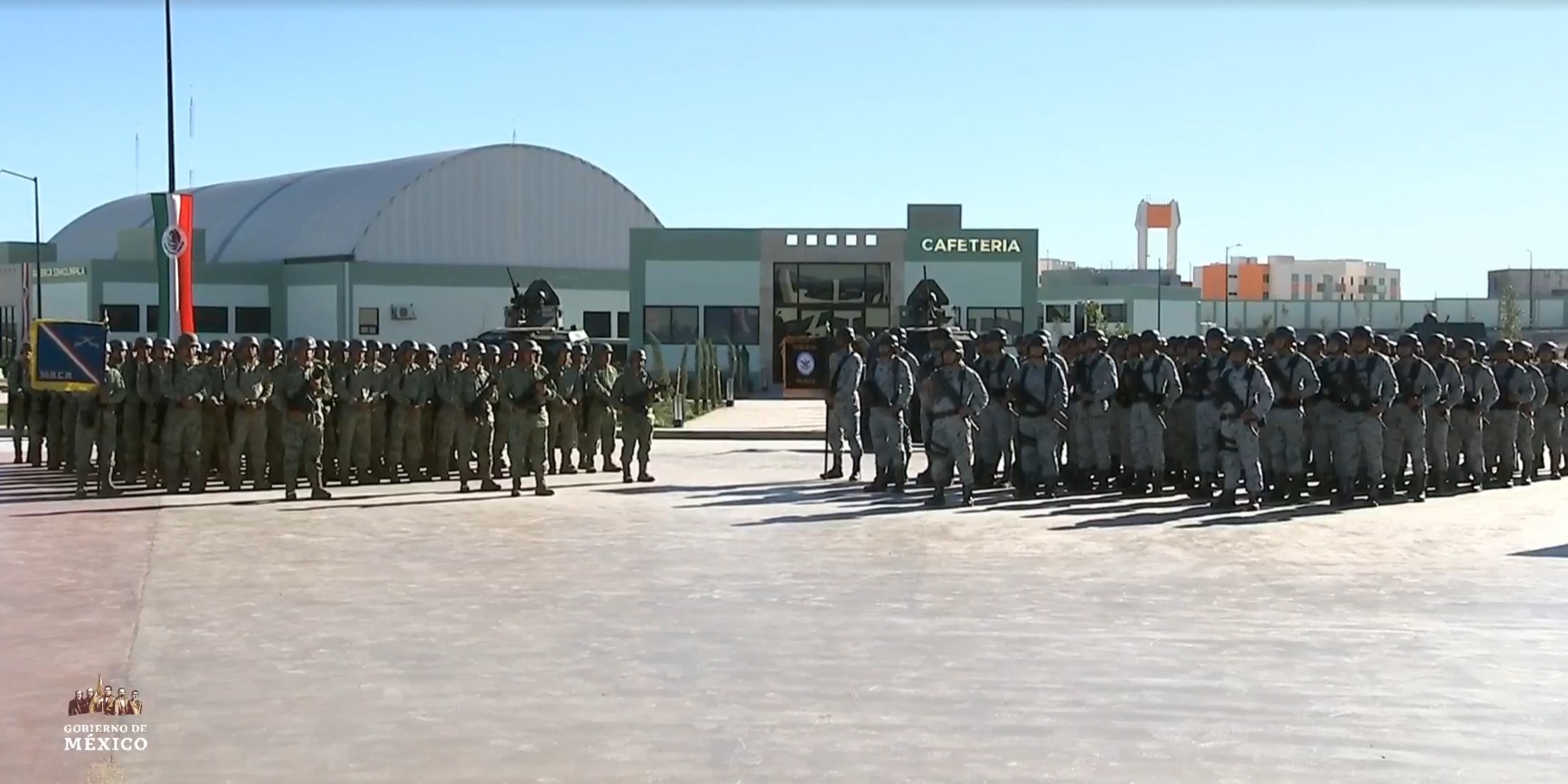 Tropas del Ejército Mexicano del 16º Regimiento de Caballería Motorizada en Nuevo Laredo, Tamaulipas. 2023.