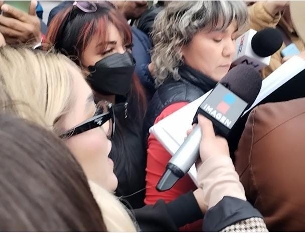 Verónica Jiménez en rueda de prensa. Verónica Jiménez en rueda de prensa.