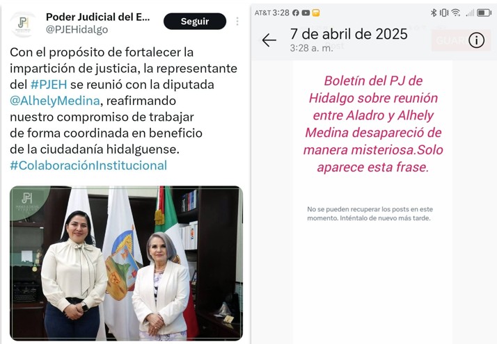 Poder Judicial borra evidencia de Aladro con agresora sexual de niñas