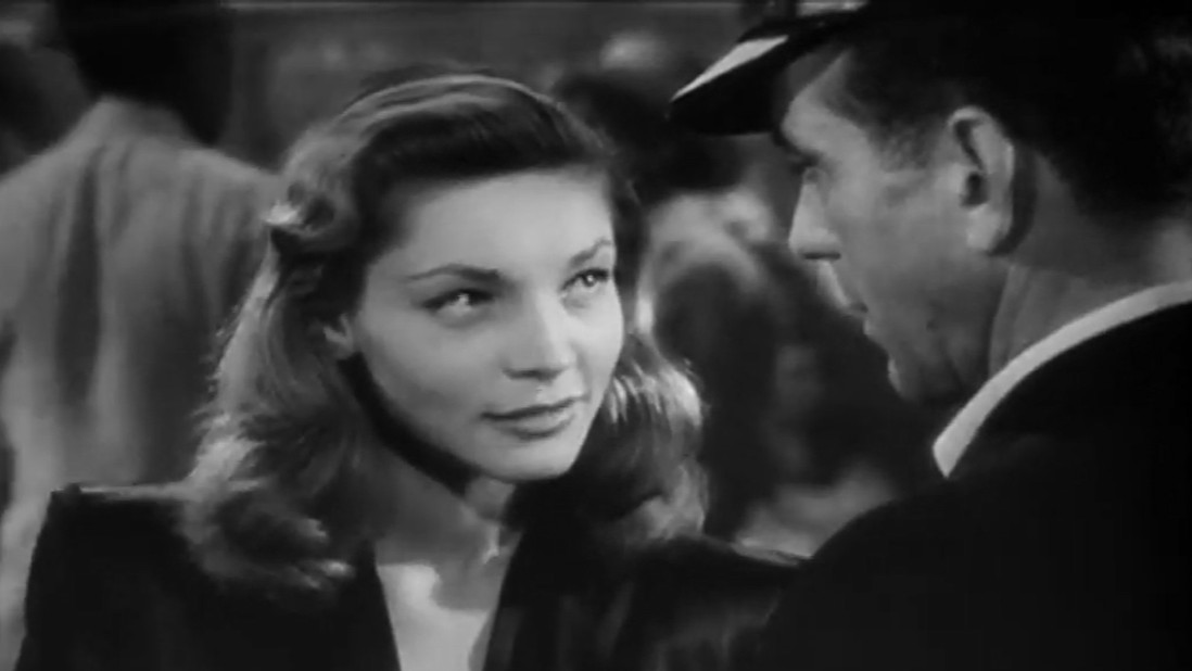 Bacall y Bogart en Tener y no tener (1944).