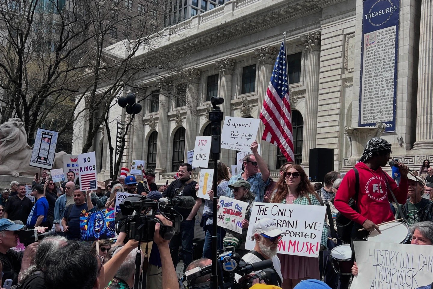 Protestas en todo Estados Unidos contra la administración Trump
