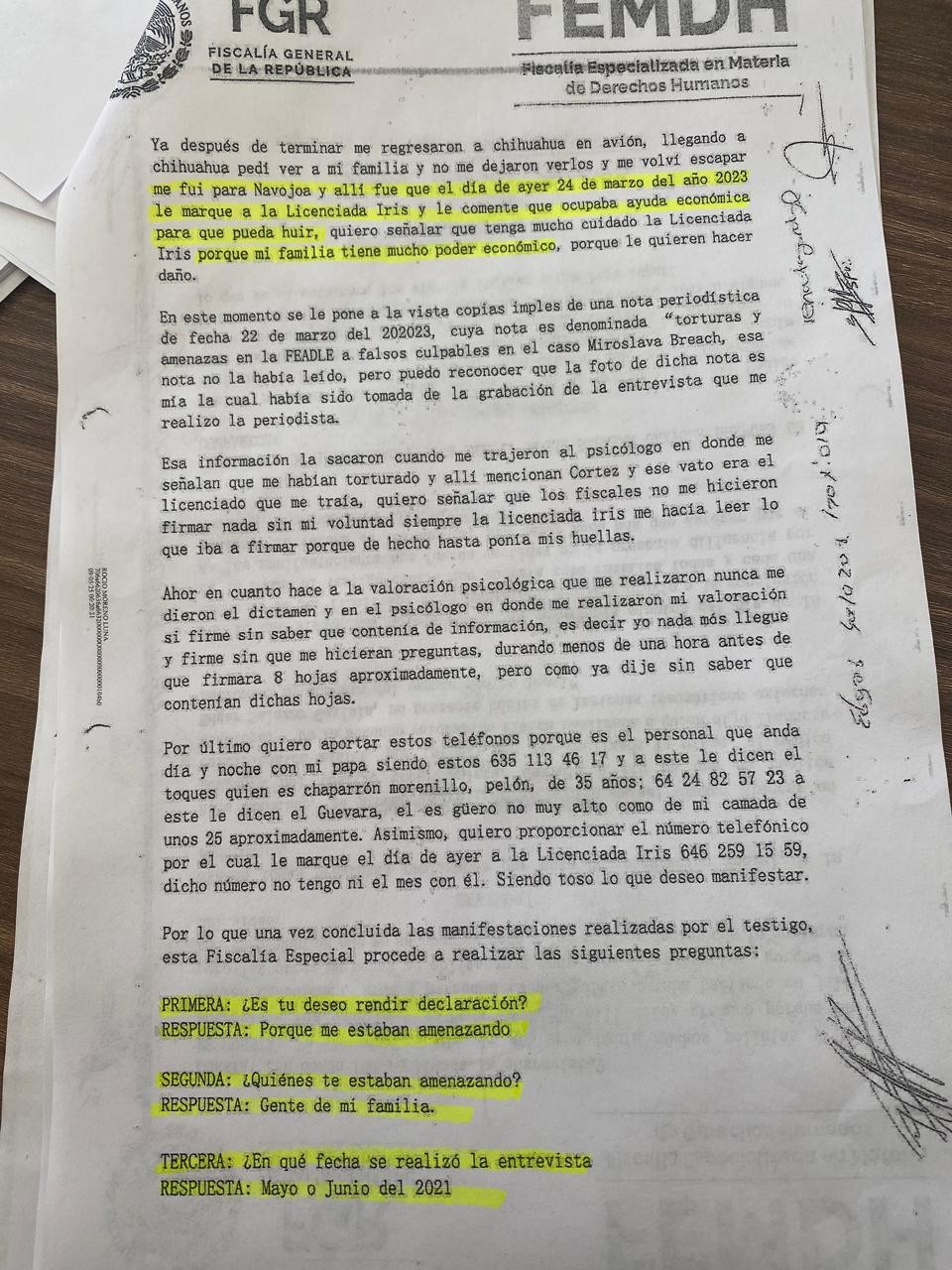 Escrito promovido por Propuesta Cívica y los agentes de la FEADLE Iris Gabriela santoyo Cuervo y Jean Paul Rodríguez Mondragón con declaraciones falsas (4). Escrito promovido por Propuesta Cívica y los agentes de la FEADLE Iris Gabriela santoyo Cuervo y Jean Paul Rodríguez Mondragón con declaraciones falsas (4).
