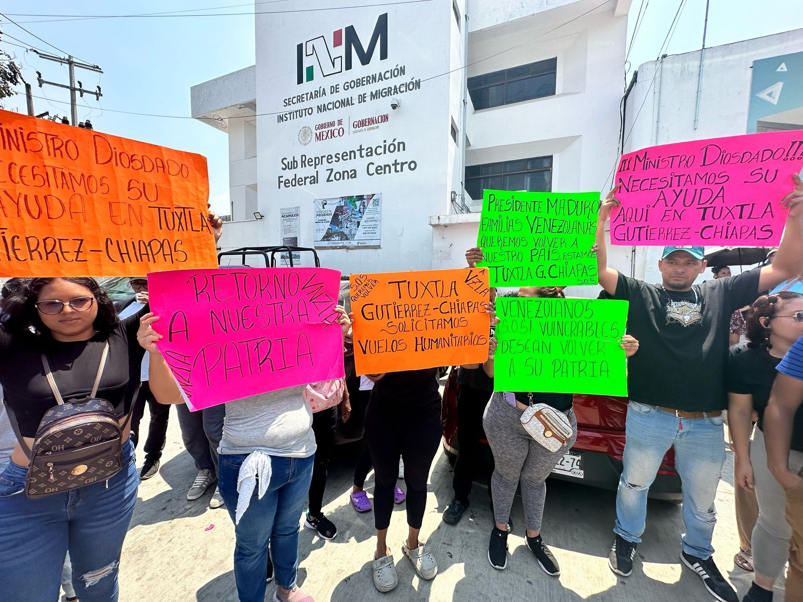 “Queremos volver a casa“: migrantes venezolanos en Chiapas