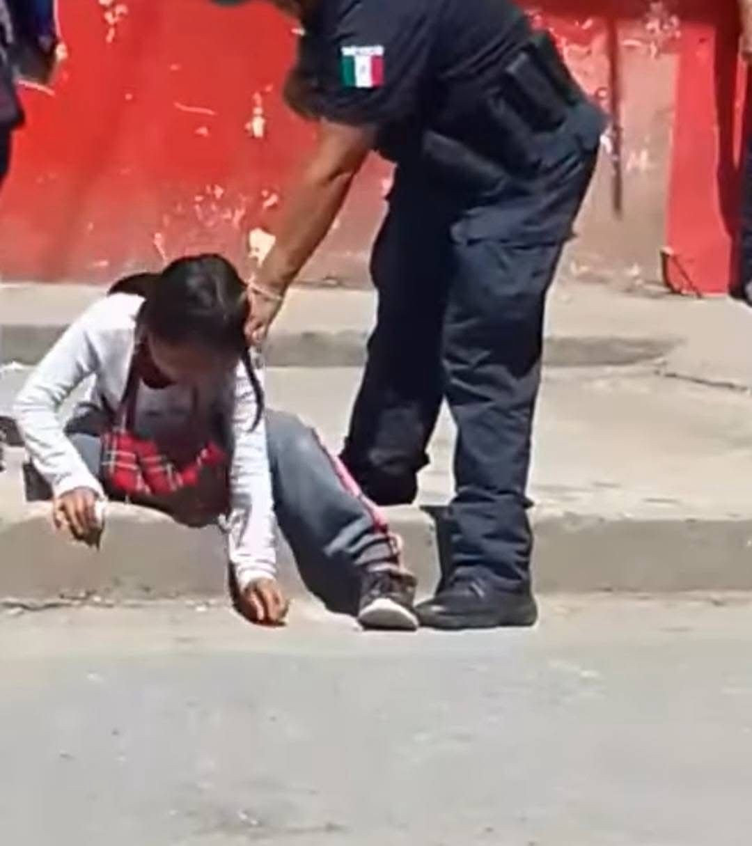 Niña agredida por la Policía de Ocosingo, Chiapas. 