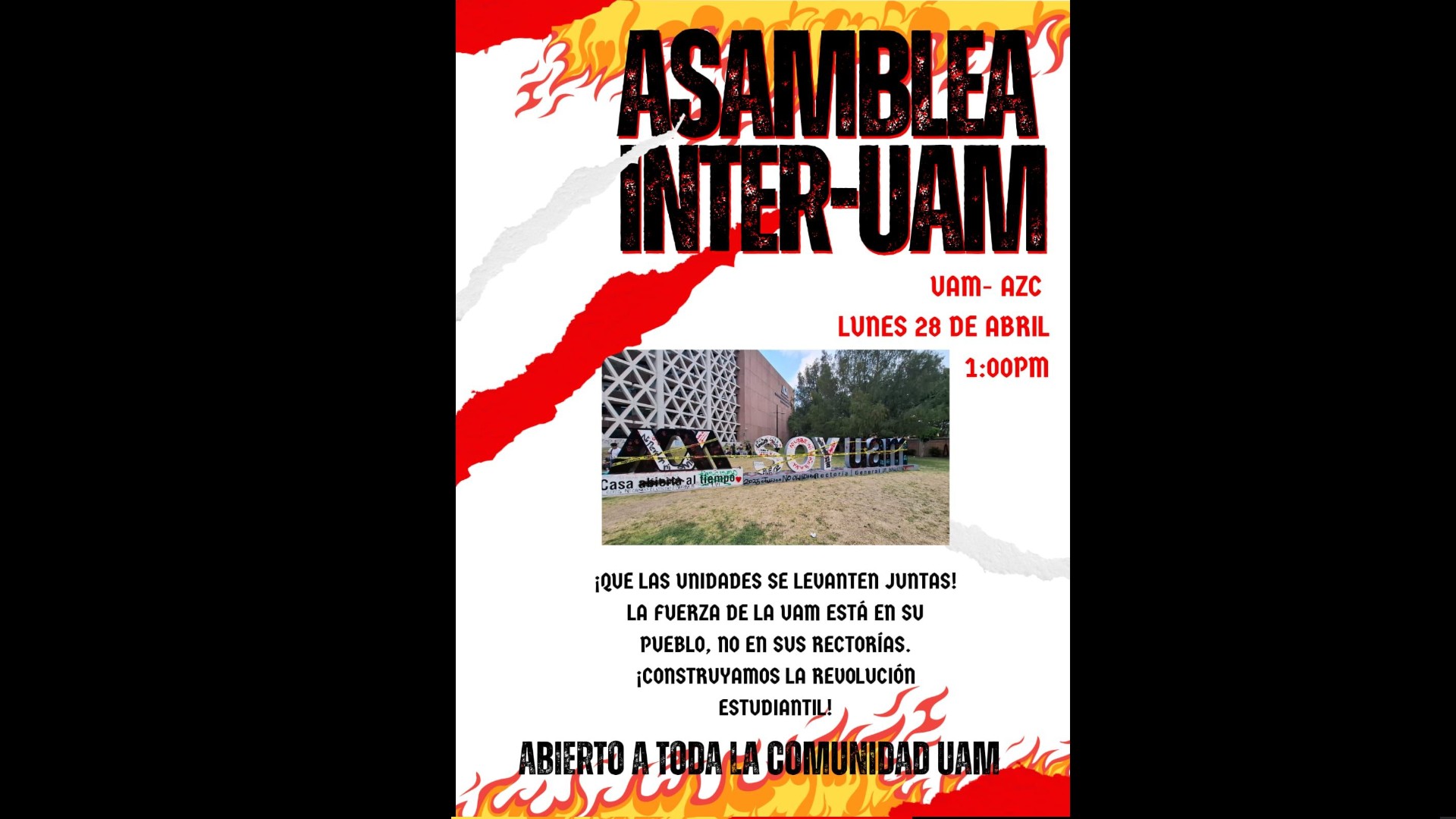Asamblea de las unidades de la UAM celebrada ayer 28 de abril. Asamblea de las unidades de la UAM celebrada ayer 28 de abril.