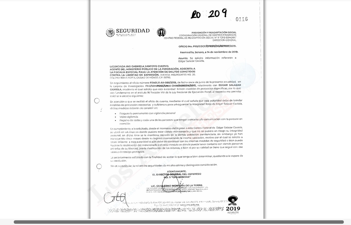 Fuente: Expediente judicial del homicidio de Miroslava Breach Velducea. Fuente: Expediente judicial del homicidio de Miroslava Breach Velducea.