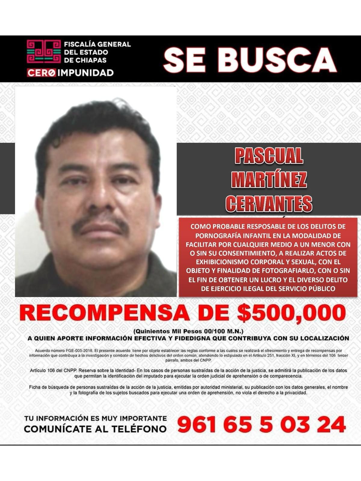 La ficha de la recompensa por uno de los implicados en este caso.