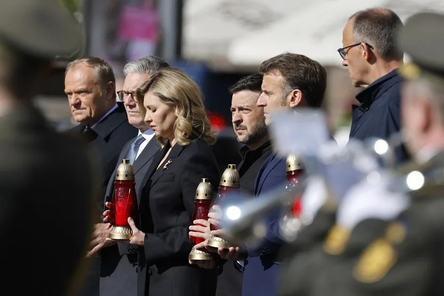 Líderes europeos llegan a Ucrania para un alto el fuego de 30 días