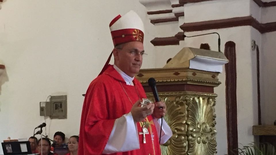Pineda Fasquelle, a few months before his resignation, 2018. Social media of the archdiocese of Tegucigalpa. Pineda Fasquelle, a few months before his resignation, 2018. Social media of the archdiocese of Tegucigalpa.