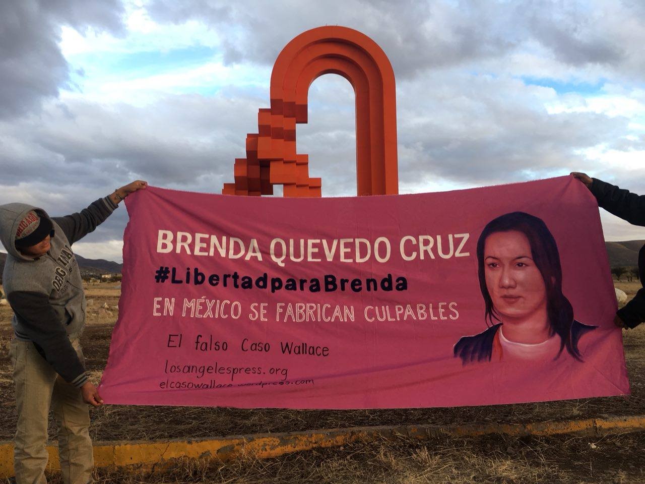 En Chihuahua, por la libertad de Brenda Quevedo. Foto: Los Angeles Press