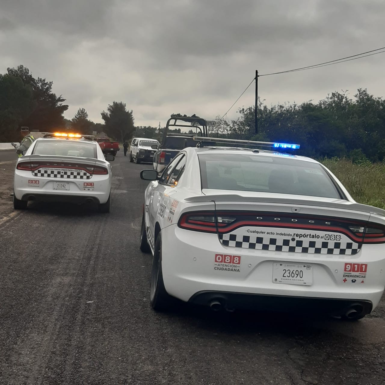 Dos horas después de que se dio el accidente llegó el auxilio. Foto: Miguel Montesinos León. Dos horas después de que se dio el accidente llegó el auxilio. Foto: Miguel Montesinos León.