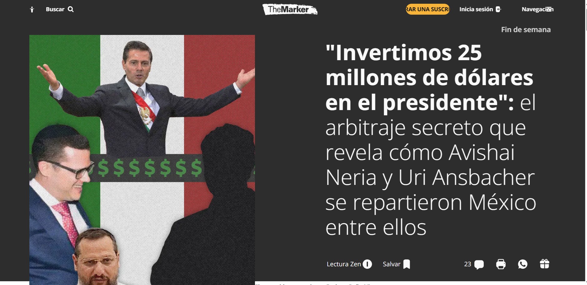 Empresarios acusan a Peña Nieto de sobornos por contratos de Pegasus