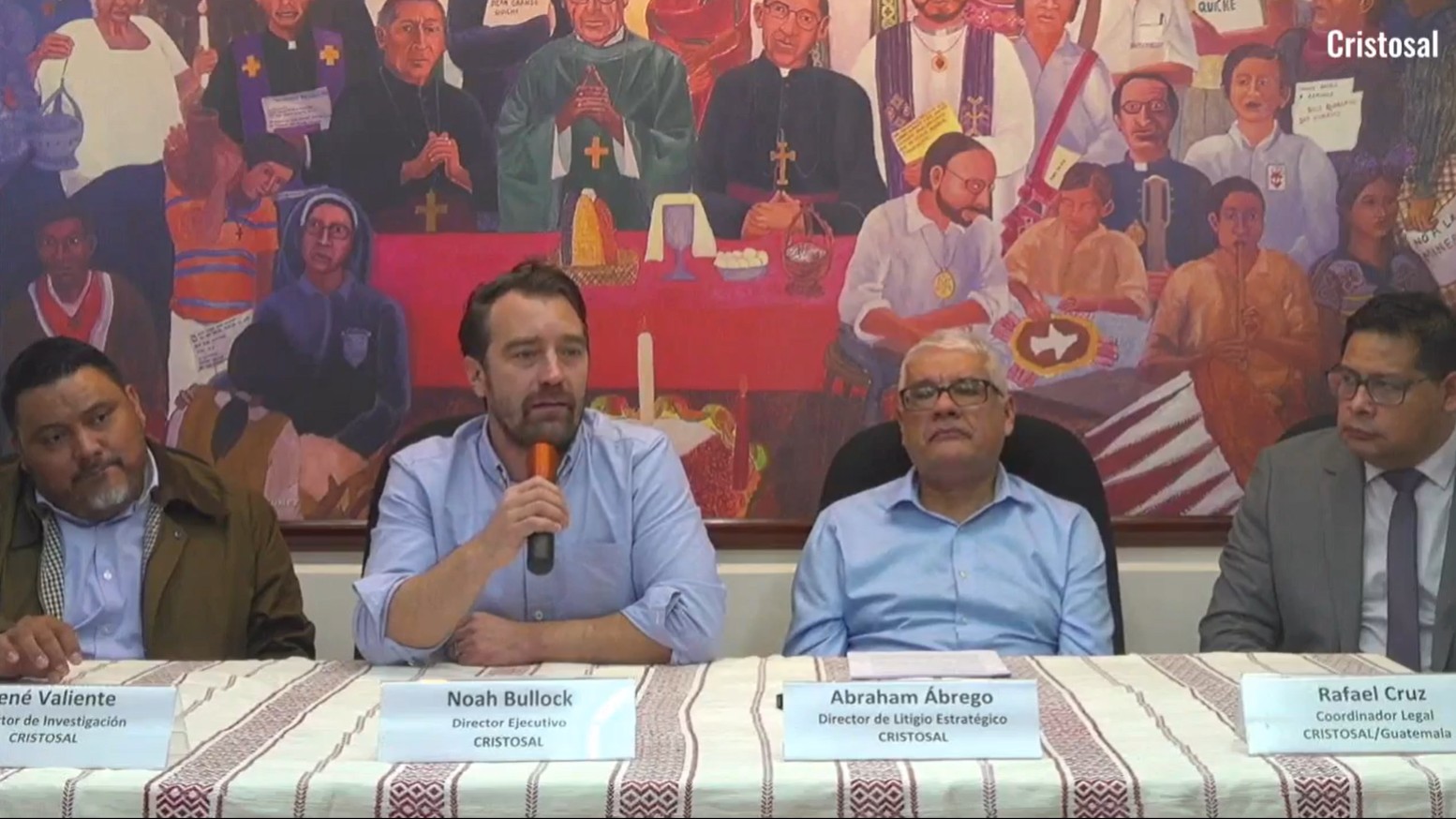 Los directivos de Cristosal al anunciar, en Guatemala, la salida de la ONG de El Salvador, 2025. De sus redes sociales. Los directivos de Cristosal al anunciar, en Guatemala, la salida de la ONG de El Salvador, 2025. De sus redes sociales.