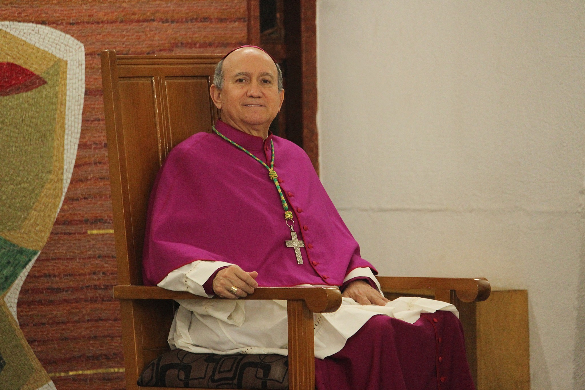 José Guadalupe Torres Campos, obispo de Ciudad Juárez, Chihuahua, en el seminario diocesano mientras presidía una ceremonia, 2023. De las redes sociales de su diócesis. José Guadalupe Torres Campos, obispo de Ciudad Juárez, Chihuahua, en el seminario diocesano mientras presidía una ceremonia, 2023. De las redes sociales de su diócesis.