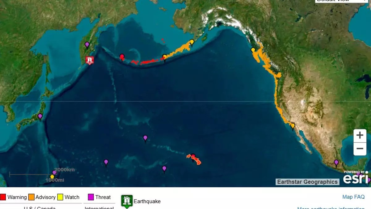 Qué sabemos hasta el momento de la alerta de tsunami en el Pacífico
